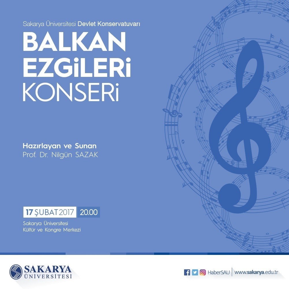 Saüde ‘Balkan Ezgileri Konseri Düzenlenecek
