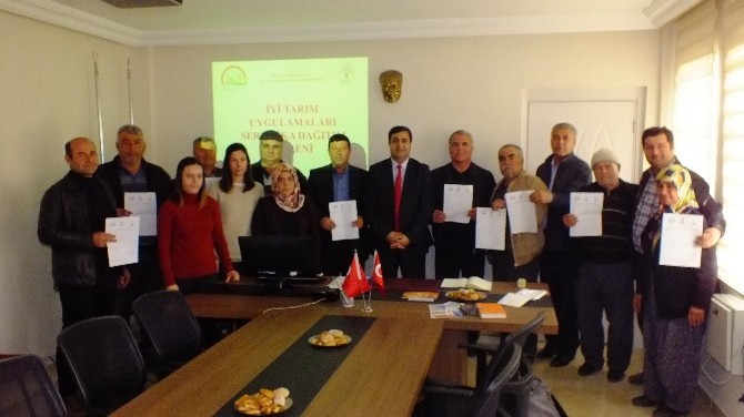 Serikte İyi Tarımcılar Sertifikalarını Aldılar