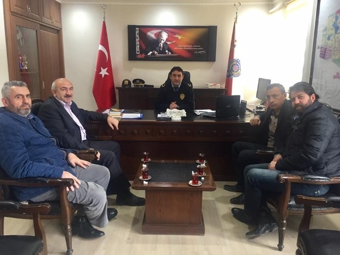 Sorgun Tso, İlçe Emniyet Müdürü Sapmaza Hayırlı Olsun Ziyaretinde Bulundu