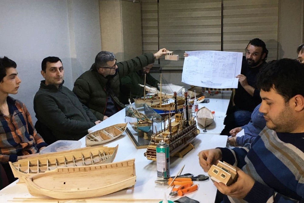 Trabzonda Model Gemi Yapımını Öğreniyorlar