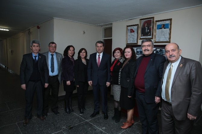 Vali Azmi Çelik, Eskişehir Muhtarlar Birliğini Ziyaret Etti