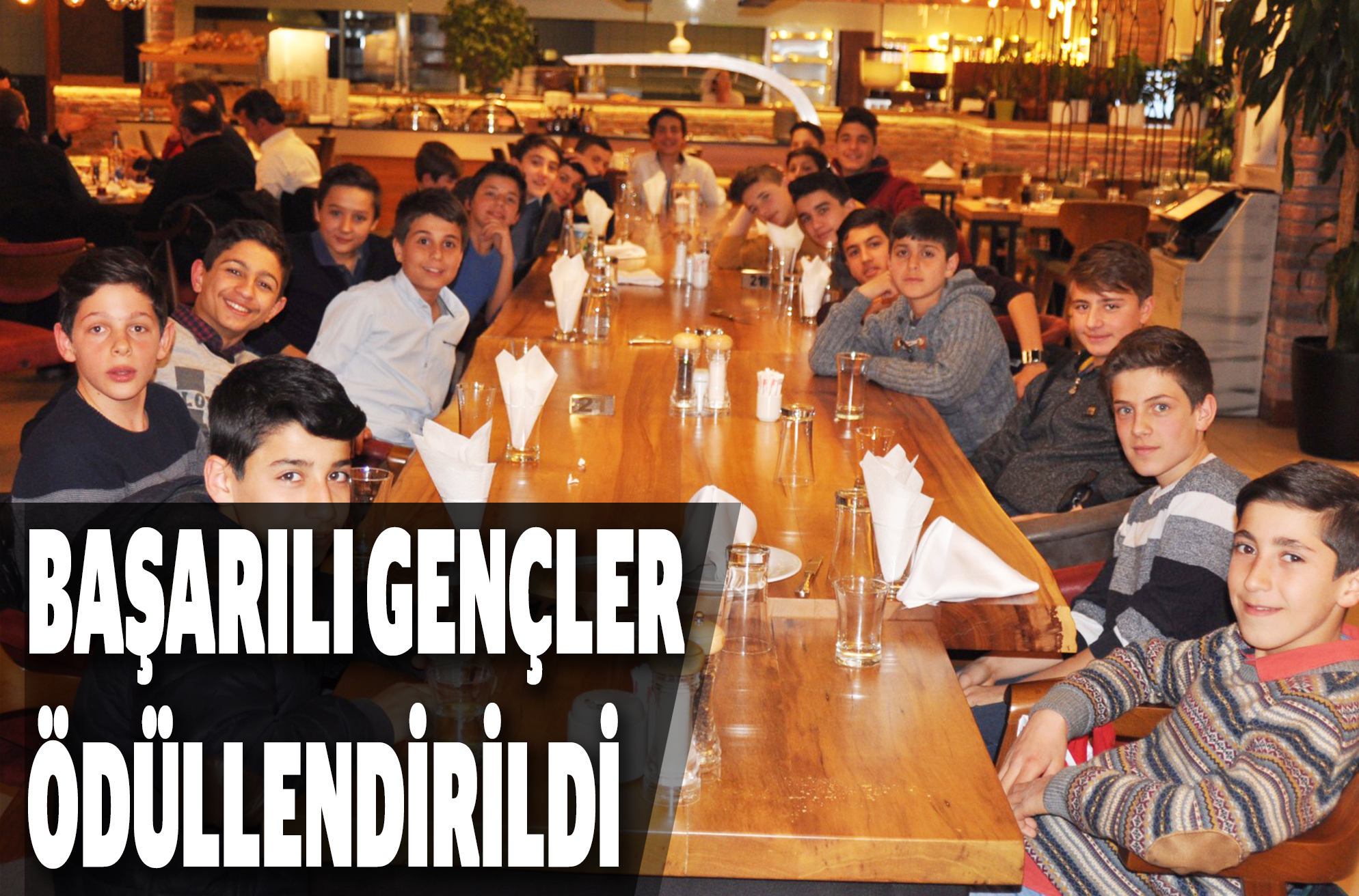 BAŞARILI GENÇLER ÖDÜLLENDİRİLDİ