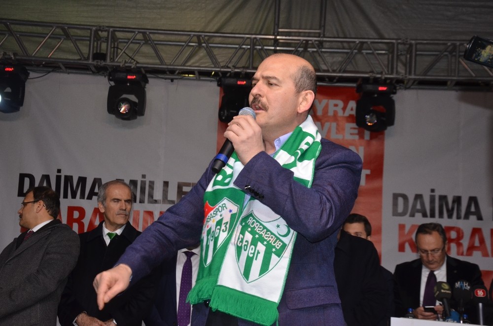 Bakan Soyludan Nokta Mitingi