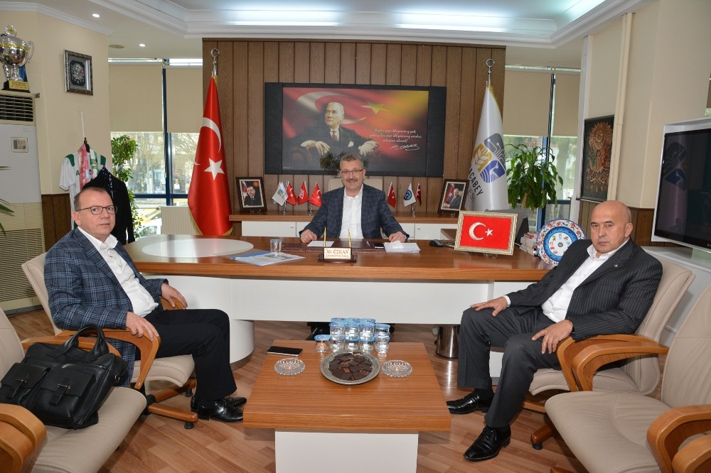 Matlı Ve Güncüden Başkan Özkana Ziyaret