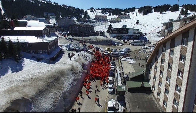 Uludağ Turuncuya Boyandı