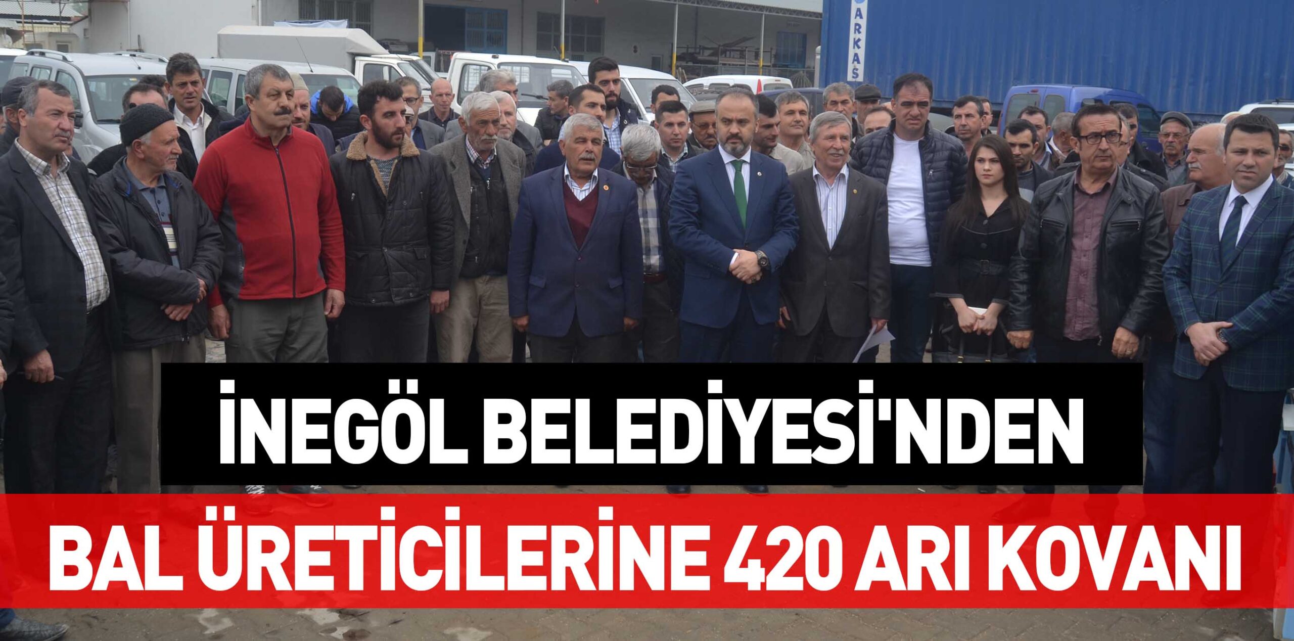 İNEGÖL BELEDİYESİ’NDEN BAL ÜRETİCİLERİNE 420 ARI KOVANI