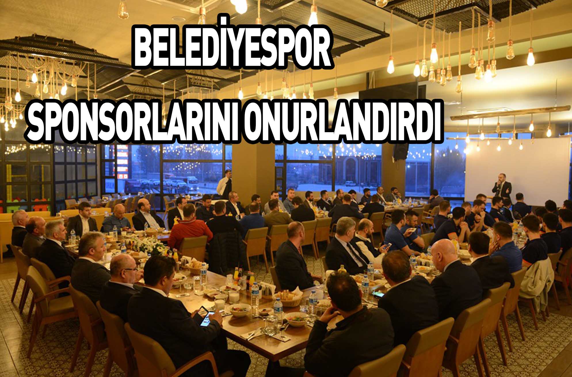 BELEDİYESPOR SPONSORLARINI ONURLANDIRDI
