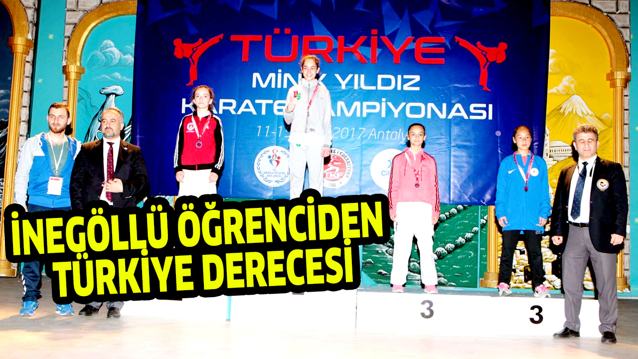 İNEGÖLLÜ ÖĞRENCİDEN  TÜRKİYE DERECESİ