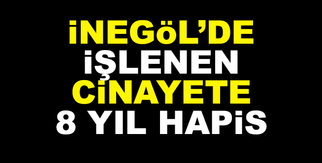 8 YIL HAPİS CEZASI VERİLDİ