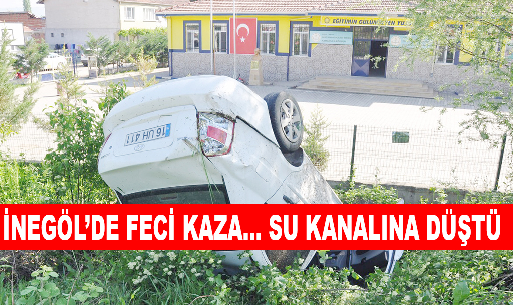 SU KANALINA DÜŞTÜ