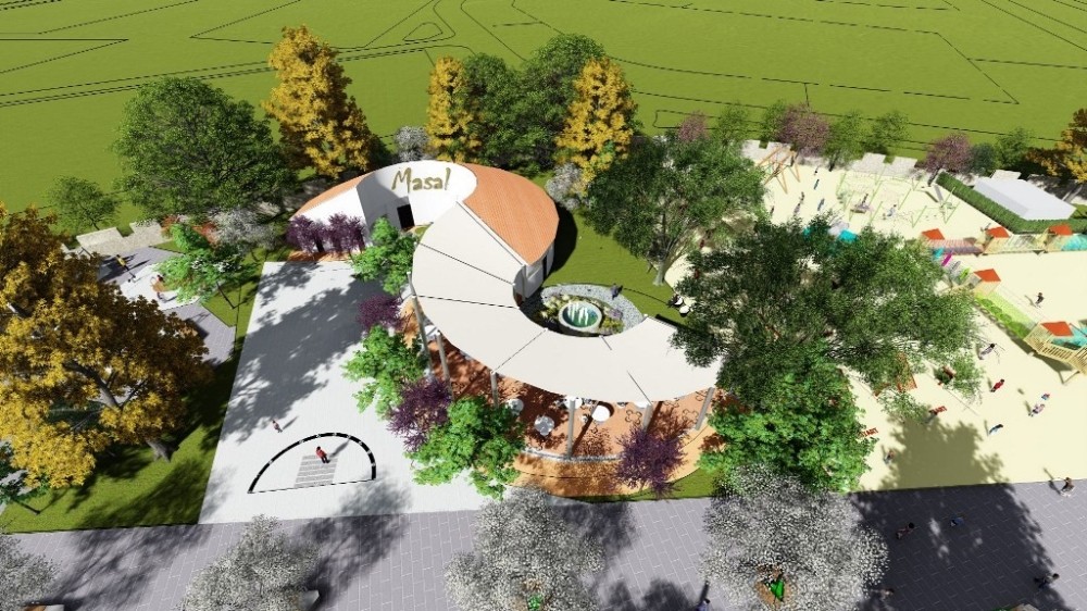 Ayçiçeği Masal Köyü Parkı Hızla Yükseliyor