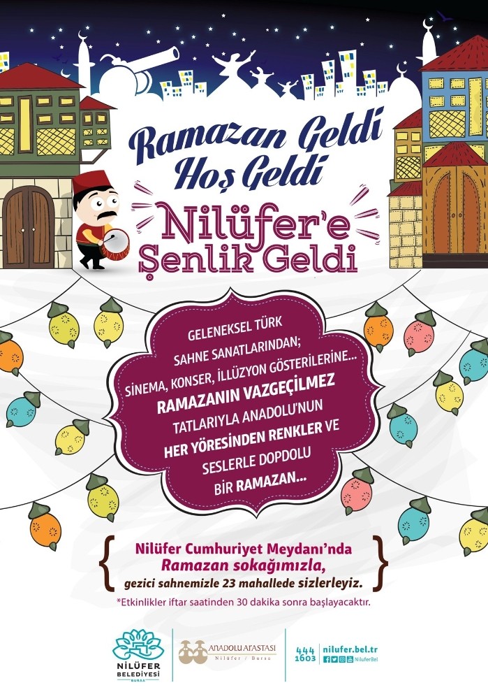 Ramazanda Nilüfere Şenlik Geliyor