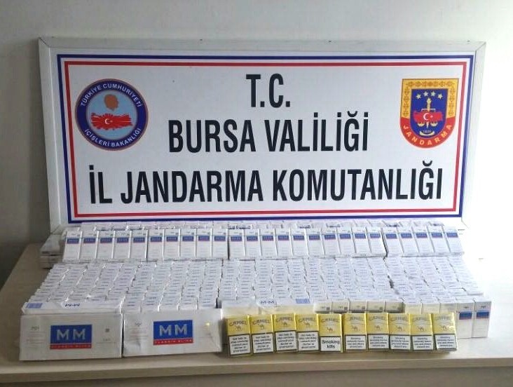 Bursada Jandarma Kaçak Sigaraya Geçit Vermedi