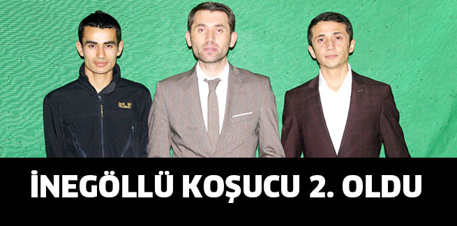 İNEGÖLLÜ KOŞUCU 2. OLDU