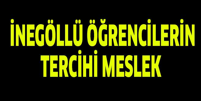 İnegöllü Öğrencilerin Tercihi Meslek