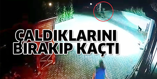 ÇALDIKLARINI BIRAKIP KAÇTI