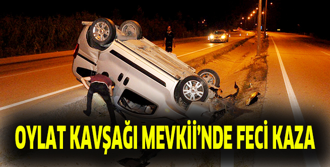 Oylat Kavşağı Mevkii’nde Feci Kaza..
