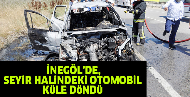 SEYiR HALiNDEKi OTOMOBiL KüLE DöNDü