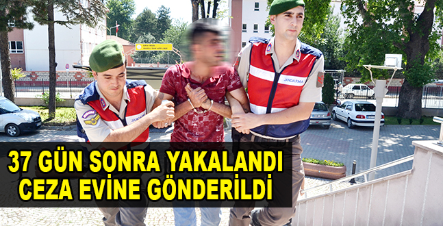 37 GÜN SONRA YAKALANDI CEZA EVİNE GÖNDERİLDİ