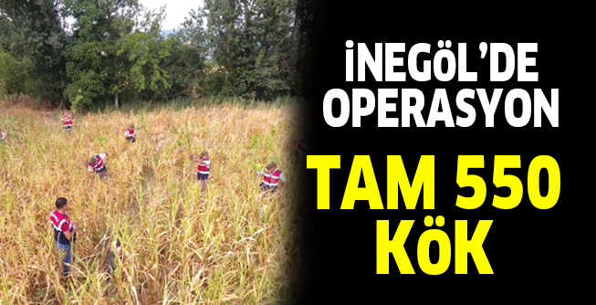 İNEGÖL’DE DRONE DESTEKLİ OPERASYON