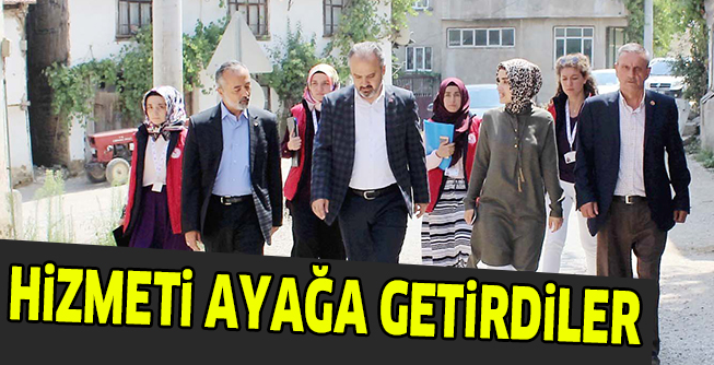 HiZMETi AYAĞA GETiRDiLER KöYLERi DOLAŞTILAR
