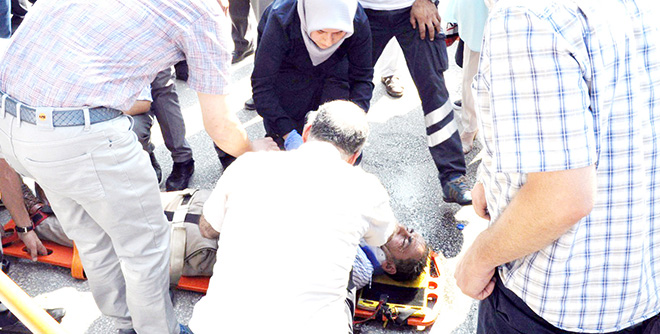 AHMET AKYOLLU CADDESi’NDE  KORKUTAN KAZA