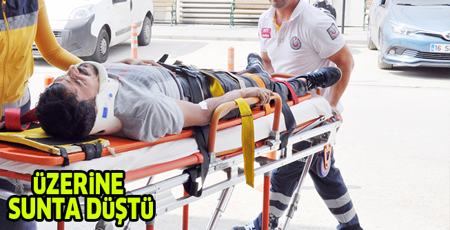 üZERiNE SUNTA DüŞTü