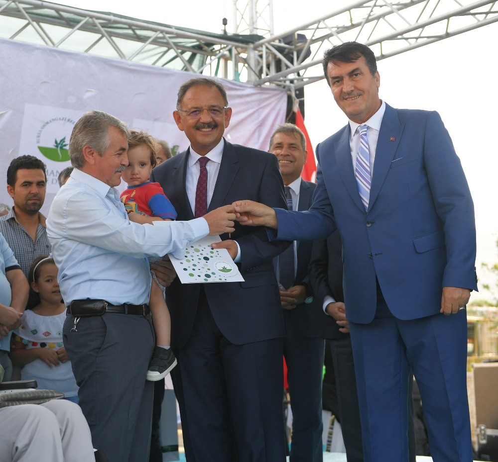 Soğanlıda İlk Anahtarlar Çevre Bakanı Özhasekiden