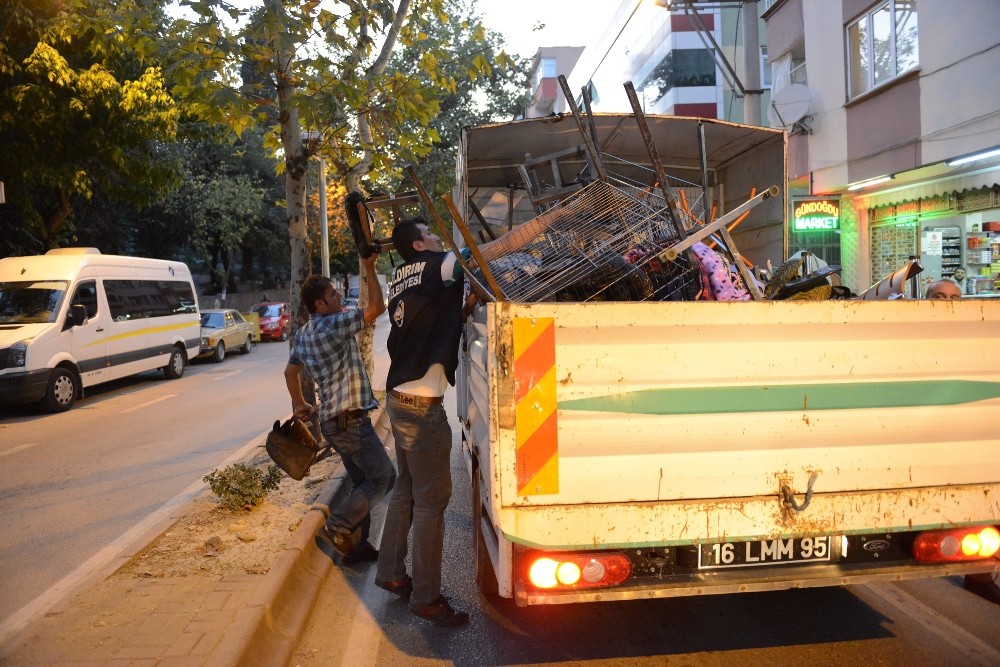 Yıldırımda Kaldırım İşgaline Geçit Yok
