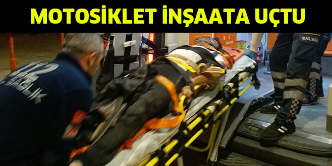MOTOSiKLET iNŞAATA UÇTU