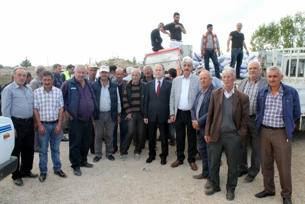 Büyükşehirden Üreticiye Tohum Desteği