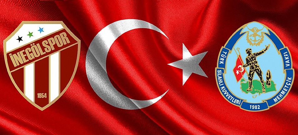 İnegölsporun Buca Maçı Geliri Mehmetçik Vakfına