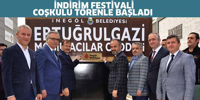 İNDİRİM FESTİVALİ COŞKULU TÖRENLE BAŞLADI