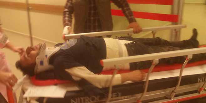 ÇATIDAN DÜŞEN TALİHSİZ İŞÇİ AĞIR YARALANDI