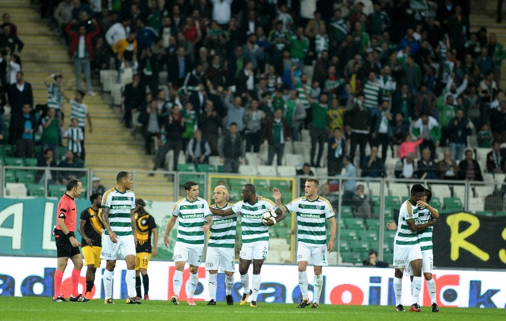 Süper Lig: Bursaspor: 2 – Osmanlıspor: 1 (İlk Yarı)