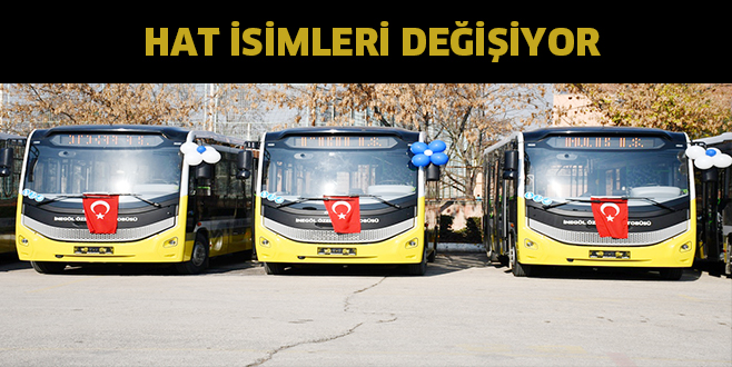HAT İSİMLERİ DEĞİŞİYOR