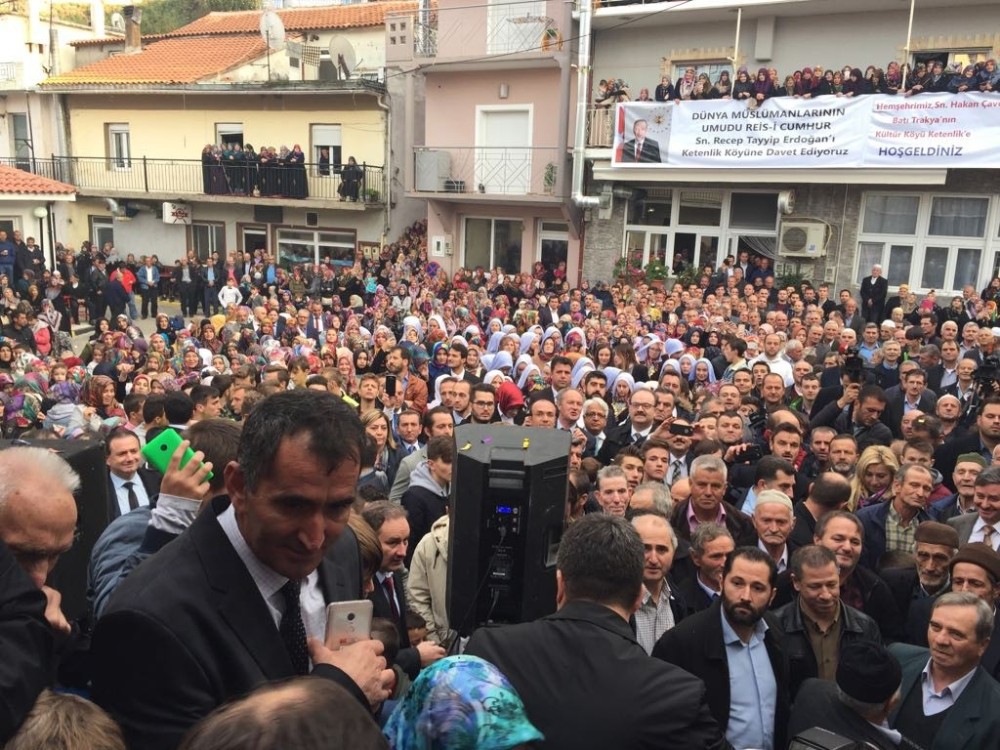 Başbakan Yardımcısı Çavuşoğluna Doğduğu Köyde Coşkulu Karşılama