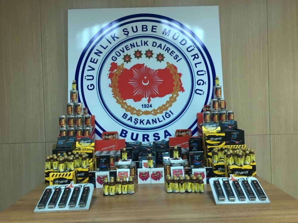 Bursa Polisinden Bitkisel Gıda Takviyesi Operasyonu