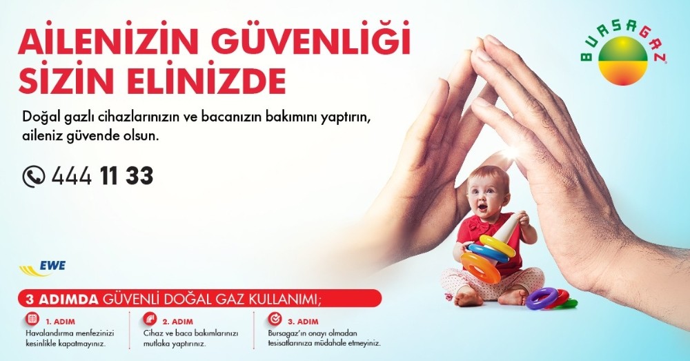 Bursagazdan Güvenli Doğal Gaz Kullanma Uyarısı