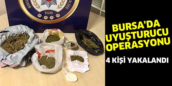 BURSA’DA UYUŞTURUCU OPERASYONU