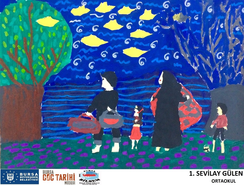 Öğrenciler Göçü Resmetti