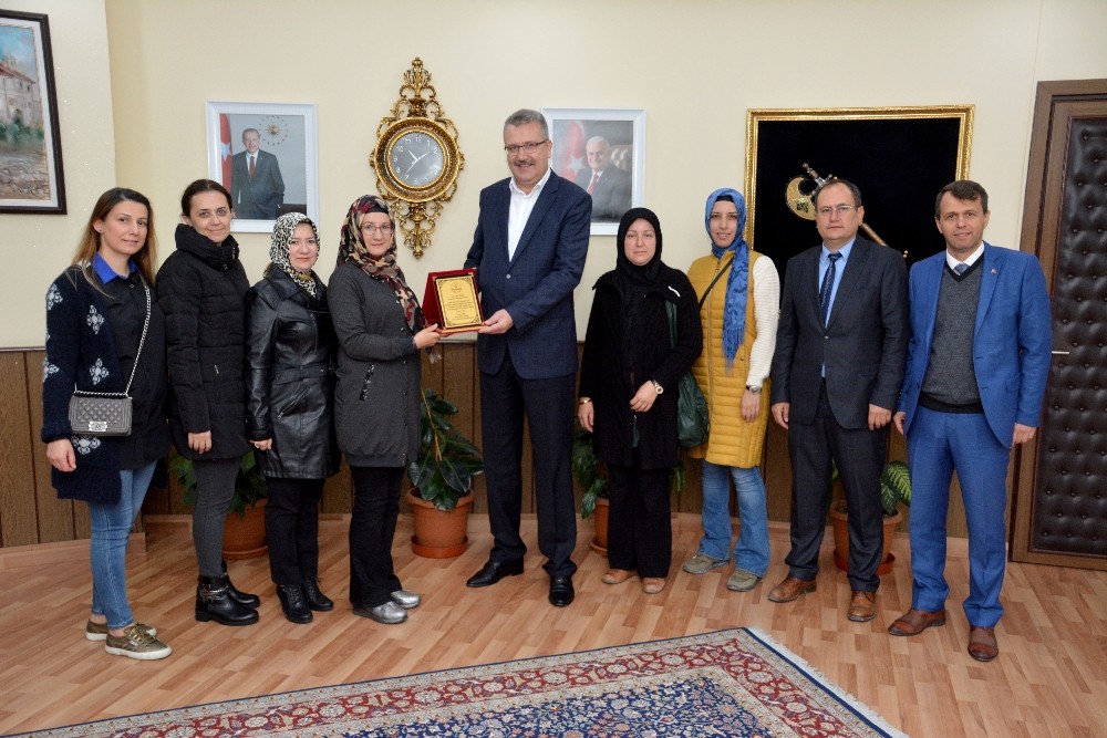 Stklar Ve Okul Aile Birliklerinden Başkan Özkana Teşekkür Ziyareti