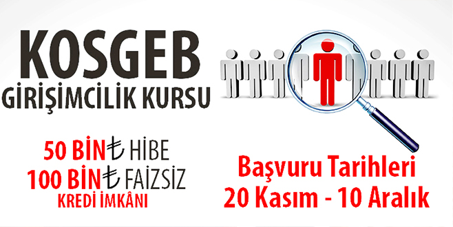 GiRiŞiMCiLiK KURSU BAŞVURULARI BAŞLADI