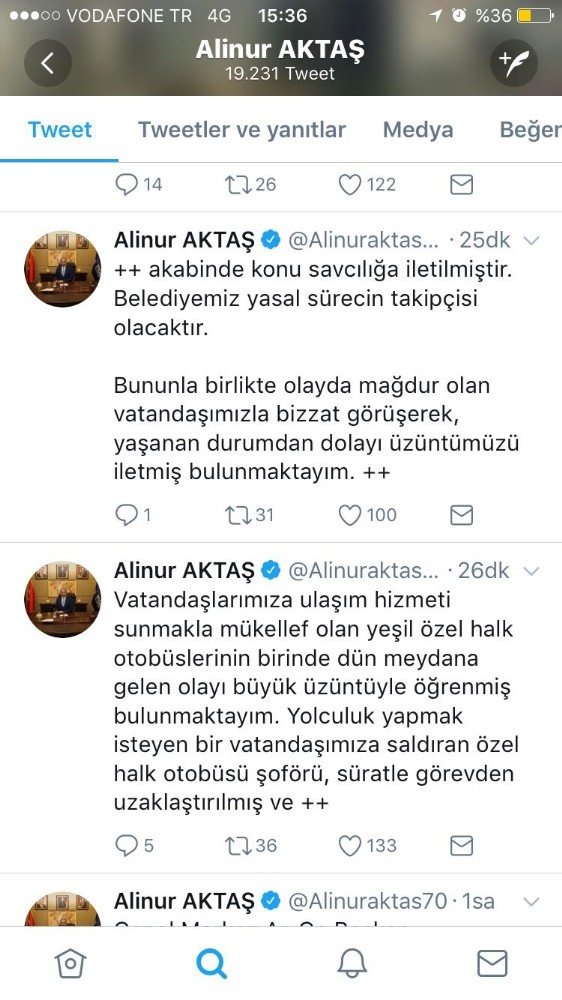 Yolcuyu Darp Eden Şoför Görevinden Uzaklaştırıldı