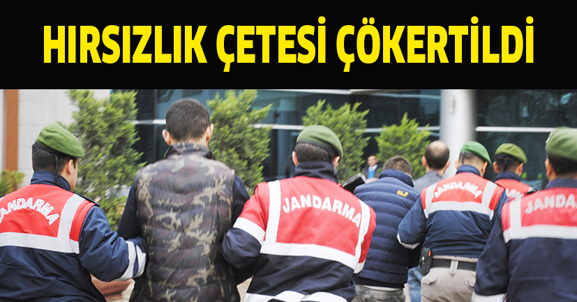 Jandarma ekipleri Hırsızlık çetesini çökertti