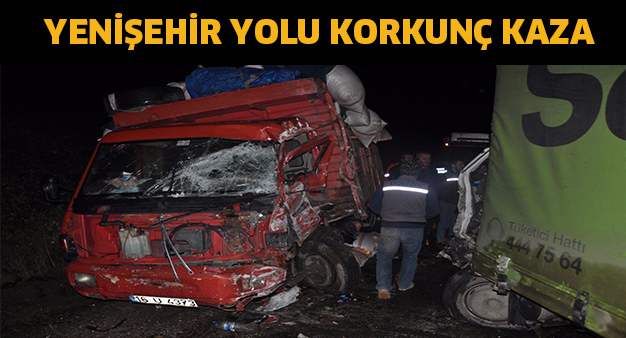 Yenişehir Yolu’nda korkutan kaza 1 kişi ağır yaralandı