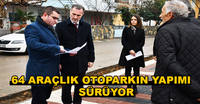 Süleymaniye’de 64 araçlık otoparkın yapımı sürüyor