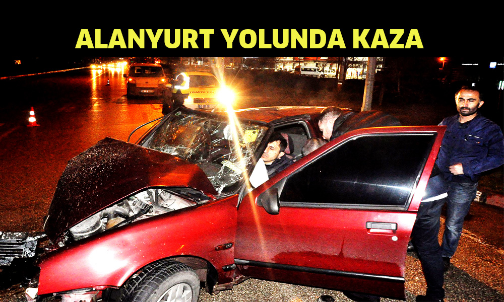 Tır ile otomobil çarpıştı