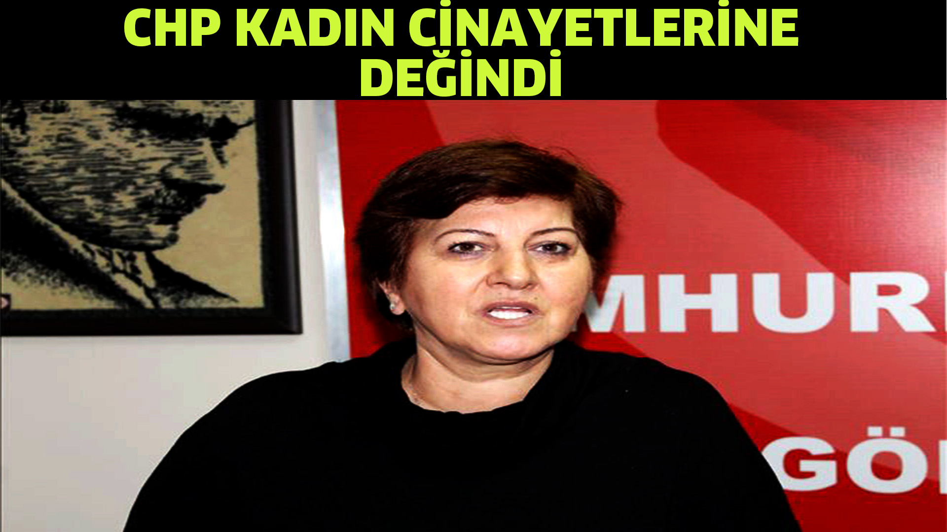 CHP kadın cinayetlerine değindi