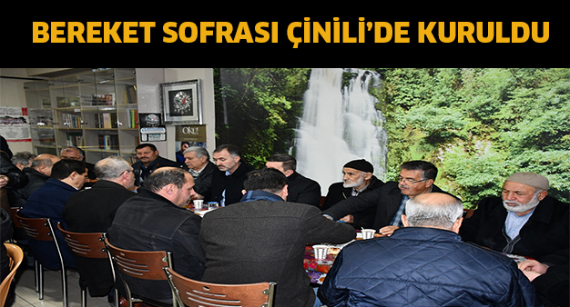 Bereket sofrası Çinili’de kuruldu